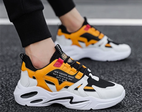 四季男鞋老爹韩版潮流百搭运动休闲跑步潮鞋单...
