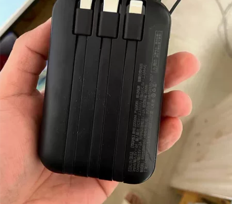 自带线充电宝20000毫安适用华为苹果便携...