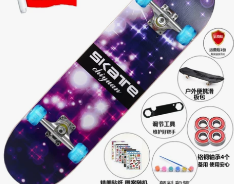 驰远四轮滑板初学者双翘板公路刷街成人儿童青...