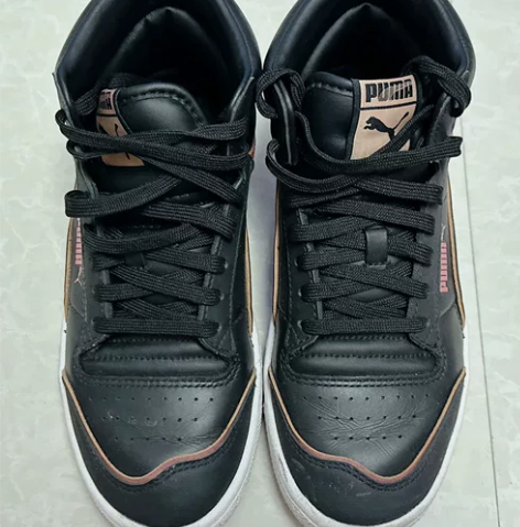 彪马黑色高帮鞋，36码 专柜购入，怀疑真假...