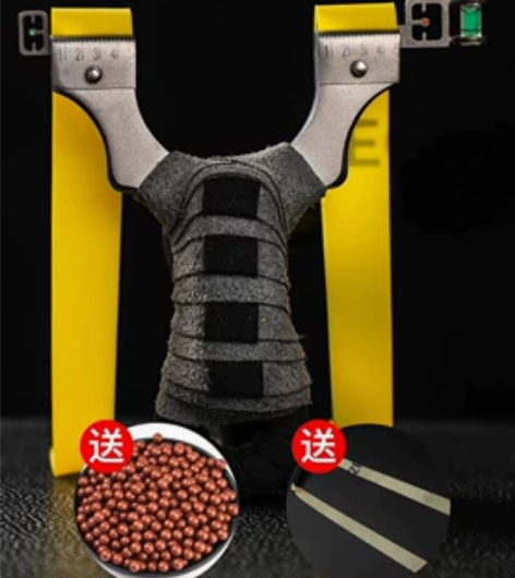 普雷萨斯 军魂免绑扁皮不锈钢弹弓高精度 买...