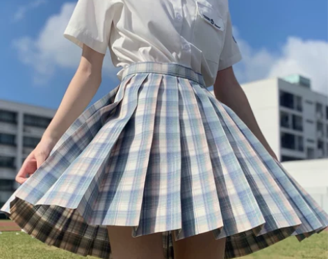 途川少女 银色山泉 原创正版JK制服裙学生...