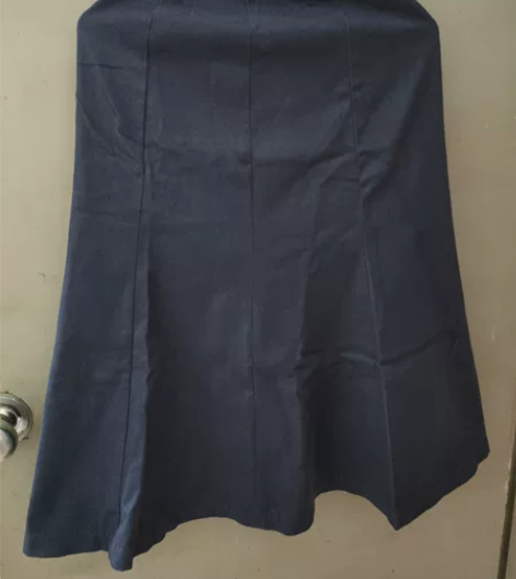 nome鱼尾裙，深蓝色质量很好，裤头有紧身带，侧边带拉链，不...