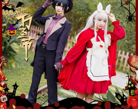 初兽猫八寻宁宁cos万圣节 M码 裙子?斗...