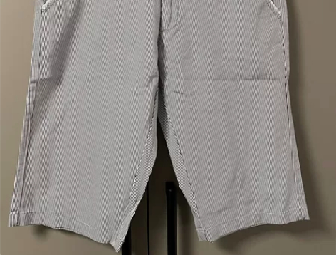 男士条纹休闲短裤 170/76A 裤长57...