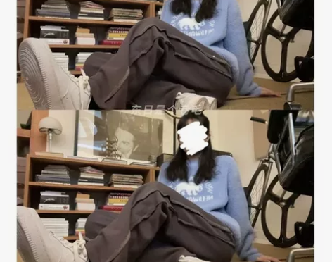 东日是个卷毛 高腰运动卫裤女加绒春秋小个子...