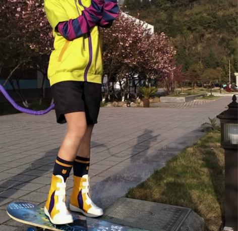 知念实也COS大全套 全套包括：①紫色条纹...