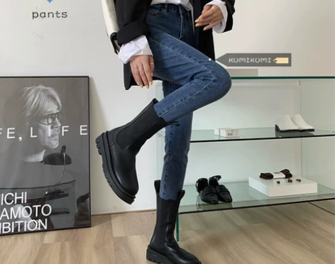 弹力紧身牛仔裤女裤子韩版秋冬季显瘦高腰小脚裤九分裤黑色铅笔裤...