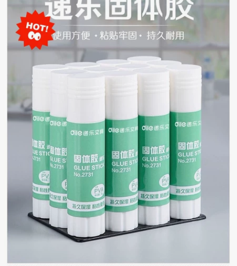 【超值】正彩12支固体胶棒办公固体胶水高粘...