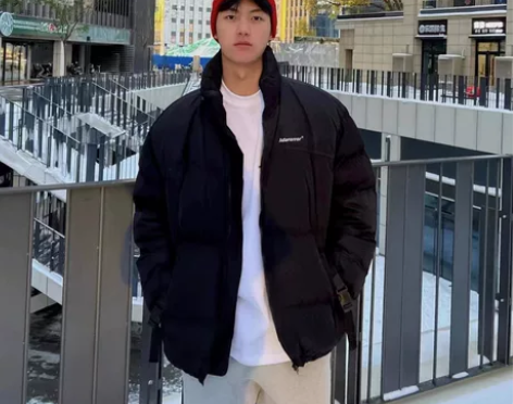 全新adererror羽绒服 男士短款羽绒...