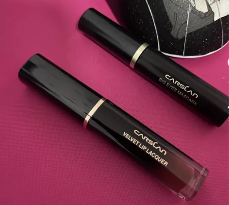 卡姿兰轻吻唇釉V889棕红印记+大眼睛睫毛...