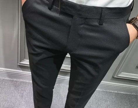 韩版修身休闲西裤小脚微弹力瘦腿裤子长裤秋季...