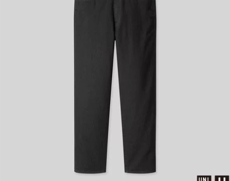 优衣库U系列男修身直筒牛仔裤,黑色,尺码1...