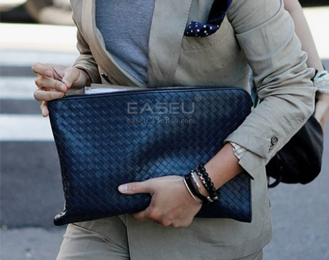 手拿包 小包包手包手抓包时尚潮流头层羊皮公...