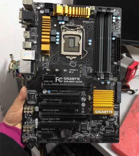 技嘉主板H97-D3H 拆机测试正常使用 ...