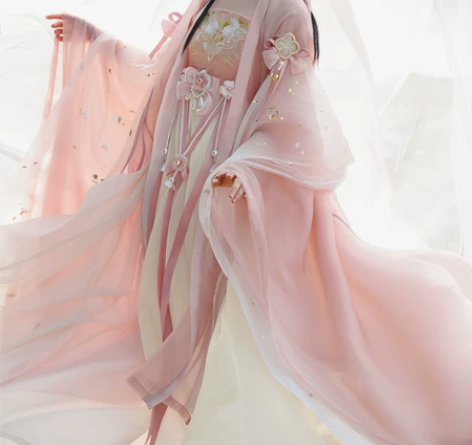 【出租】玉术-笑春风 粉色诃子裙（含配饰）...