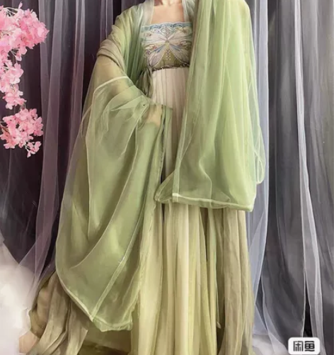 玉术玉术原创汉服女诃子裙唐制大袖衫刺绣汉元...