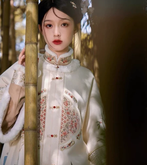 【收全套】七月夕汉服 剔红海棠 原创立领短...