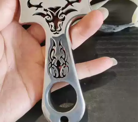 全新不锈钢扁皮弹弓，线切割工艺，镜面夹片弓...