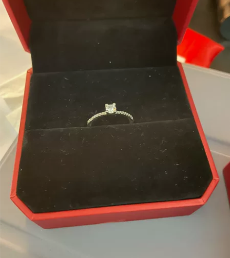 全新新年礼物钻戒戒指莫泊桑钻戒0.5克拉 ...