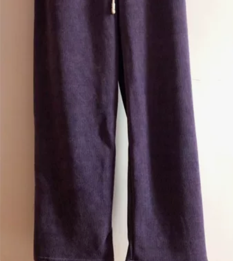 全新！秋冬新品包邮 时尚紫色加绒加厚欧棉绒...