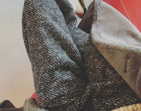 秋冬 阔腿裤九分裤粗花呢混纺显瘦西装…颜色...