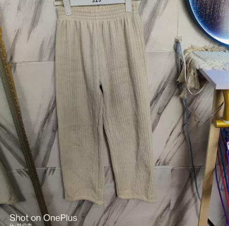 雪尼尔阔腿裤女 秋冬加绒宽松休闲直筒拖地灯...