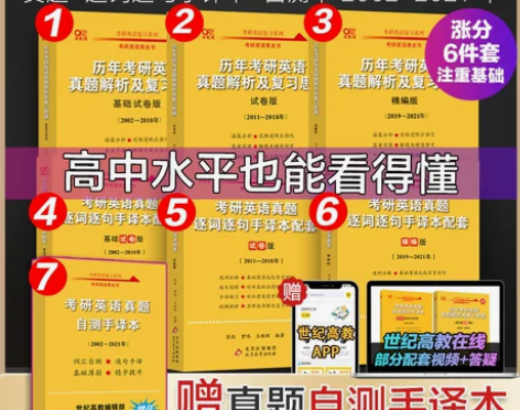 官网考研英语手译本【送自测手译本】北教版6...