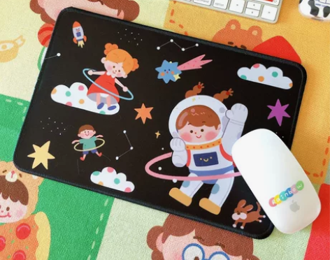 饭饭团团家 小宇宙鼠标垫 标价包邮出 全新...