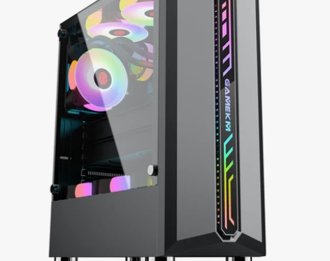 玩嘉尊耀机箱支持ATX主板侧透玻璃台式机电...