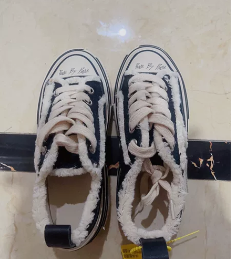 厚底帆布鞋女，韩版学生网红休闲板鞋百搭乞丐...