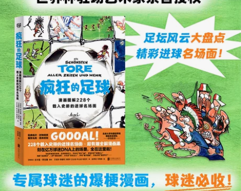 疯狂的足球:漫画图解228个载入史册的进球...