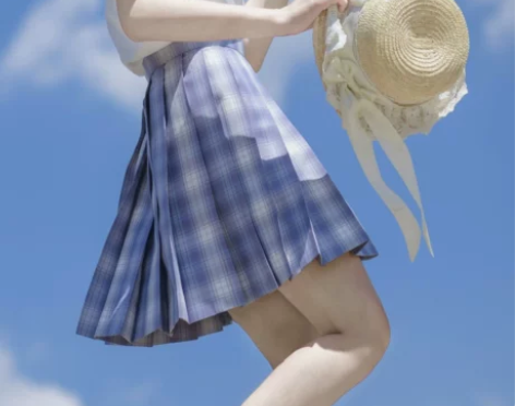 【烟岚】野原小黑原创格裙短裙JK制服裙日系...