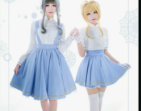 初兽猫小樱魔法星辰cos服装女百变小樱知世...