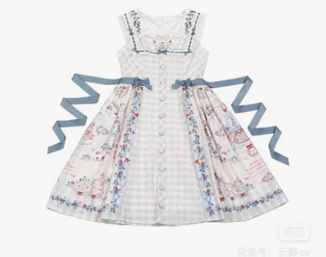 刀出 CEL 瓷器茶会 蓝JSK M码 全...