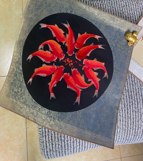 闲置出刺绣画 感兴趣的话点“我想要”和我私...