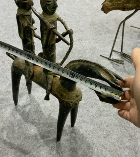 喀麦隆 黄铜摆件 双人 现货优惠出售 长3...