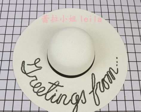 安迪同款百搭可折叠防晒遮阳草帽子女旅游度假...