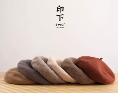 羊毛贝雷帽女英伦复古秋冬韩版日系百搭画家帽...