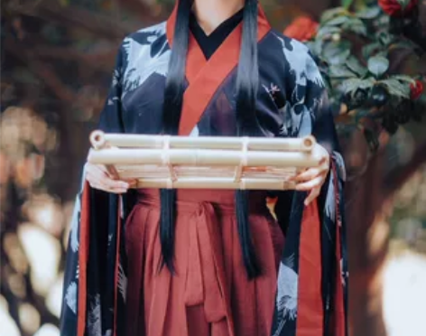 兰若庭 汉服 大袖 魏晋风 交领 ，九成新...