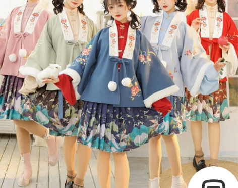 裳云兮月潮生汉服汉元素女正品原创眀制半袖披...