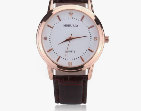 全新情侣表石英表皮带女士男士手表女款男款[...