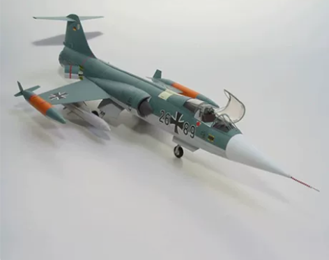 超精细手工DIY纸模1:33美国F-140...