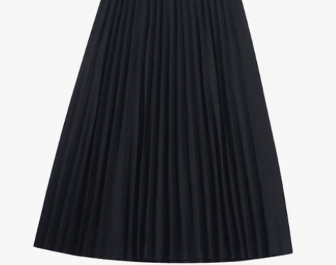 九九新哒哒sama 复古港味中长款百褶裙日...