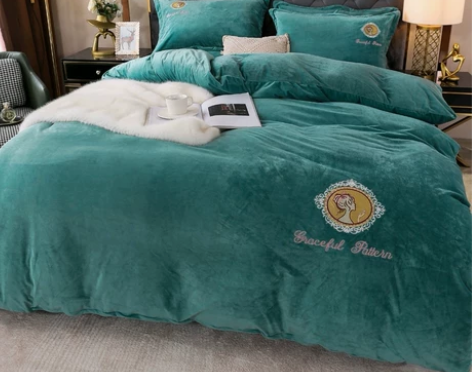 【特价包邮】牛奶绒四件套牛奶绒床上用品四件...