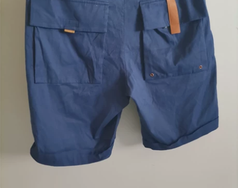 罗意威顶级男士短裤，工装裤，L码，黄绿拼接...