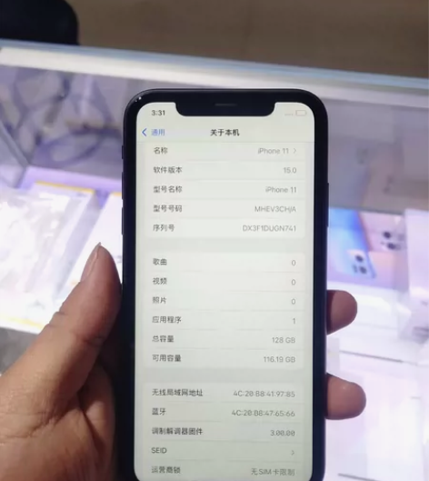 苹果11      128G 全元无修 到...