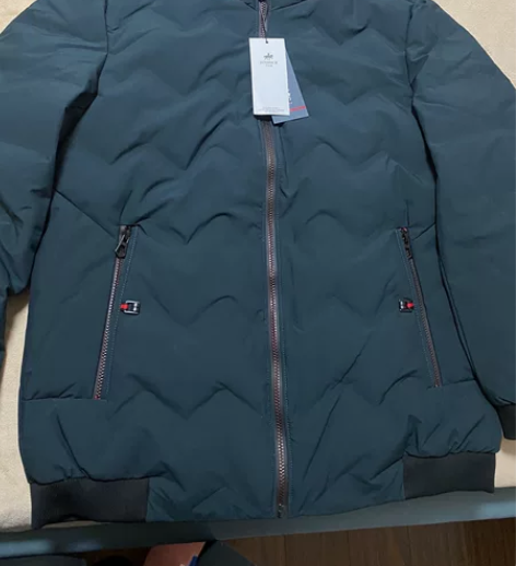 全新杰米克羽绒服，男士，深墨绿色，尺码19...