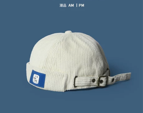 灯芯绒瓜皮帽男女情侣Ins潮牌潮流地主帽水...