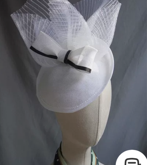 白色网纱礼帽 做着玩，完美主义慎拍 只有一个